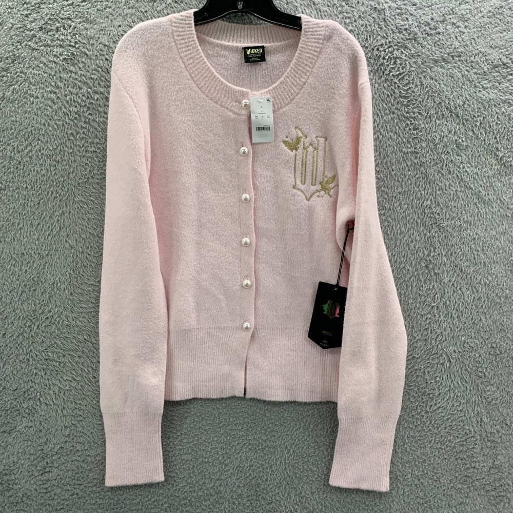 NEW Wicked Paul Tazewell Sweater Womens Large Top Pink